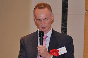 Mr. Chris Heffer delivering a speech at the seminar