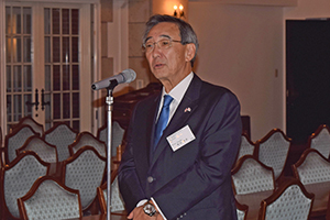 朝田会長の懇親会でのご挨拶